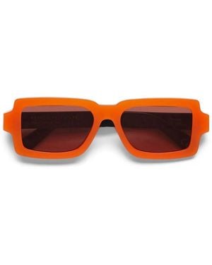 Retrosuperfuture Lunettes De Soleil À Monture Rectangulaire - Red