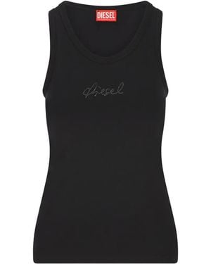 DIESEL Crystal-embellishment Tank Top - Black