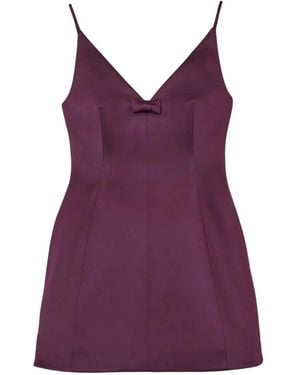 Marc Jacobs Vestido Corto Con Detalle De Lazo - Morado