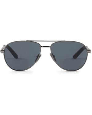 Prada Sonnenbrille Mit Metallgestell - Blau