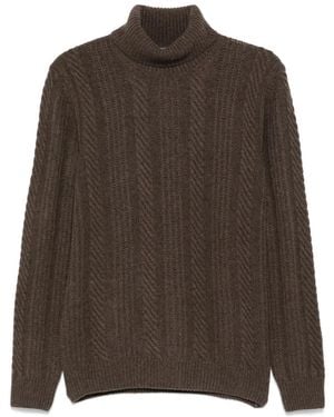 Corneliani Pullover mit Rollkragen - Braun