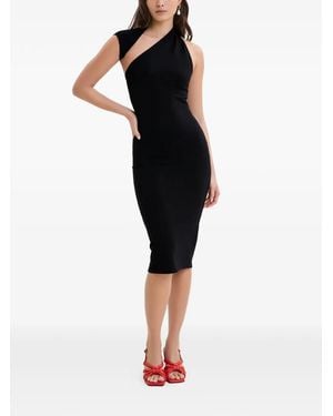 MARCELLA Manhattan Sleeveless Midi Dress - Black