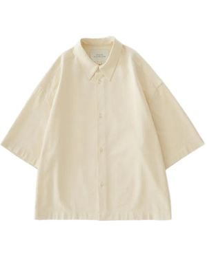 Studio Nicholson Sanko Short-Sleeve Button Shirt - Natural
