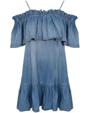 Pinko Ruffled Dress - Blue
