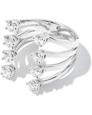 Delfina Delettrez 18Kt Dots Diamond Ring - White