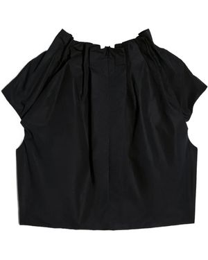 Simone Rocha Haut À Design Froncé - Black