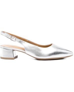 Tamaris Leather Slingback Pumps - White