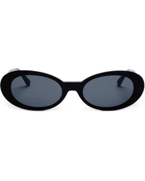 Messyweekend Kurt Oval-Frame Sunglasses - Blue