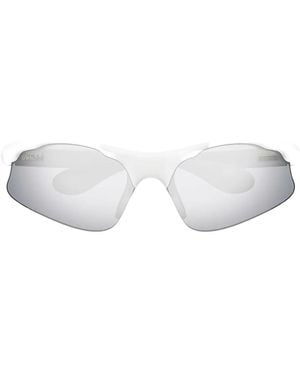 Gucci Occhiali Da Sole Geometrici - Bianco