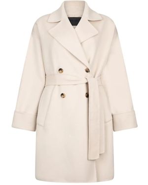 Liu Jo Double-Breasted Coat - Natural