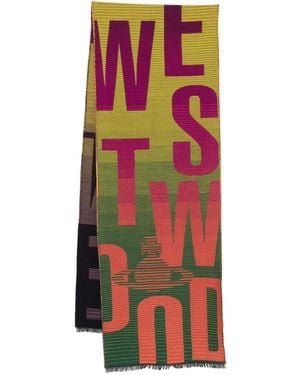 Vivienne Westwood Sjaal Met Logo - Groen