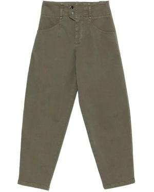 Lorena Antoniazzi High-Waisted Straight-Leg Trousers - Green