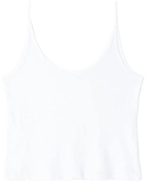 RE/DONE Hanes Sheer Tank Top - White