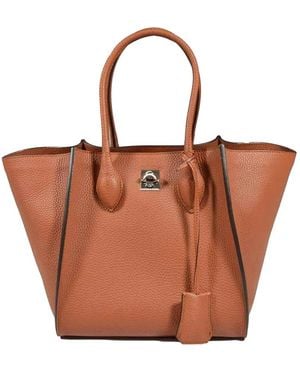 Ermanno Scervino Leather Tote Bag - Brown