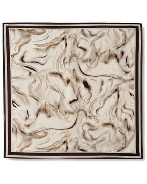 Trussardi Sciarpa Con Stampa - Metallizzato