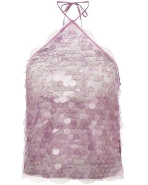Siedres Negy Sequin-embellished Top - Pink