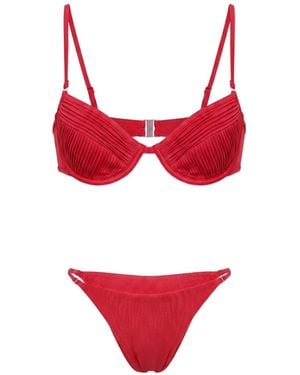 Selia Richwood Amy Pleated Shirred Bikini