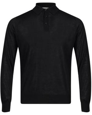 Kangra Polo À Manches Longues - Black