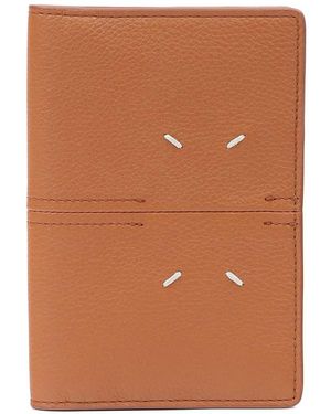 Maison Margiela Leather Passport Holder - Brown
