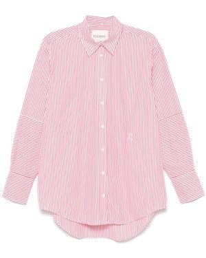 Closed Organic Cotton Striped Button-Down Shirt - Pink