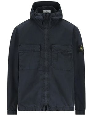 Stone Island フーデッド ジャケット - ブルー