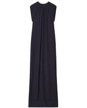 Lanvin Embellished Maxi Dress - Blue