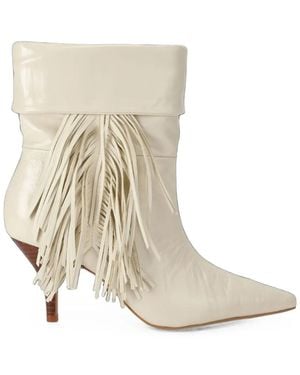 Kurt Geiger Piccadilly Slouch Boots - White