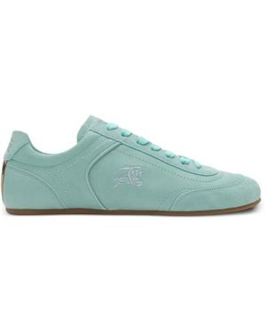 Burberry Baskets Knight Runner En Cuir - Vert