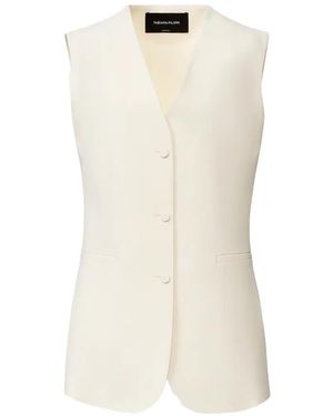 Fabiana Filippi V-Neck Sleeveless Vest - White