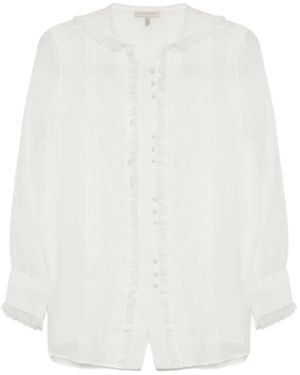 Shiatzy Chen Hemd Aus Organza-Spitze - Weiß