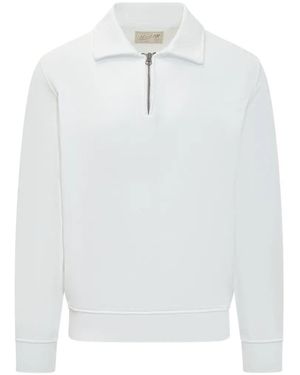 Bl'ker Halfzip Rutgers Sweatshirt - White