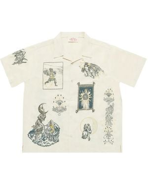 Samuel Zelig La Luna Camp Shirt - White