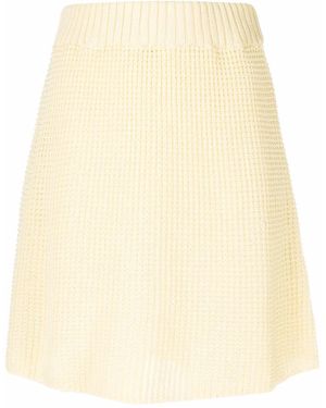 Rodebjer Elasticated-Waist Organic-Cotton Knitted Skirt - Natural