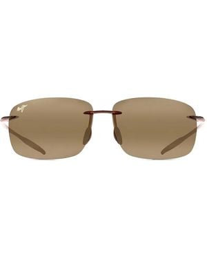 Maui Jim Breakwall Rimless Sunglasses - Brown