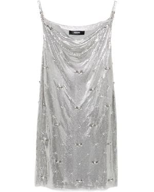 Versace Aluminum Metal Mesh Dress - Grey