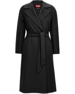 Max Mara Cles flared notch-lapel coat - Schwarz