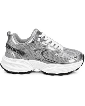Philipp Plein Pulse X Metallic Sneakers - White