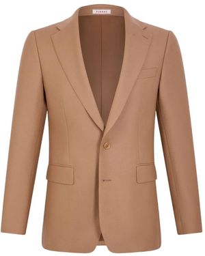 Fursac Single-Breasted Wool Blazer - Brown