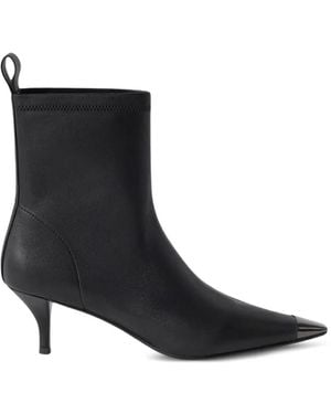 Furla Metal Ankle Boots - Black