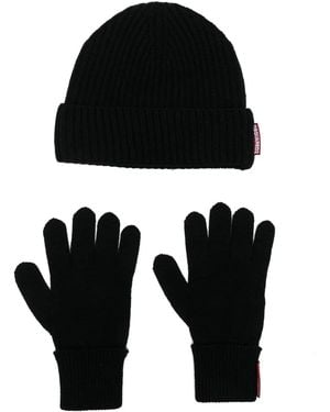 DSquared² Set Aus Beanie Und Handschuhen - Schwarz