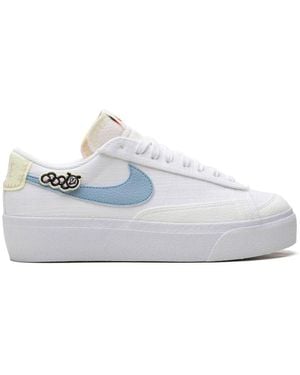 Nike white platform trainers on sale