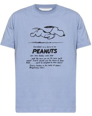 Iceberg X Peanuts Crew-Neck T-Shirt - Blue