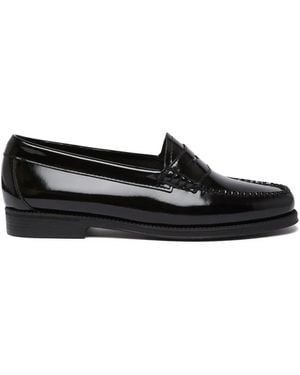 G.H. Bass & Co. Easy Weejuns Patent-Leather Penny Loafers - Black