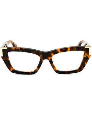 Palm Angels Lunettes De Vue À Monture Papillon - Brown