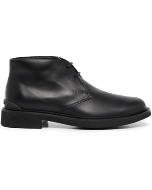 Tod's Lace-Up Desert Boots - Black