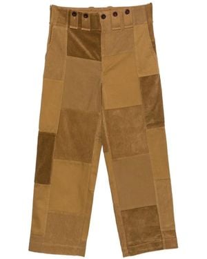 Junya Watanabe Patchwork Corduroy Pants - White
