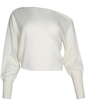 Zeynep Arcay Off-Shoulder Trui - Wit
