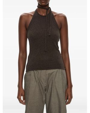 Christopher Esber Rae Cashmere Top - Brown