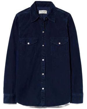 Nili Lotan Travis Corduroy Shirt - Blue