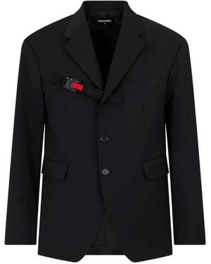 DSquared² Blazer Après Ski Con Hebilla - Negro